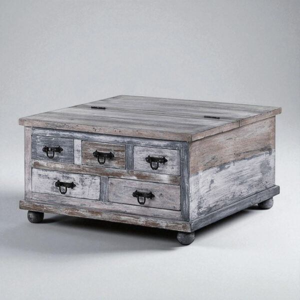 The Attic Barmer Coffee Table In Grey Finish