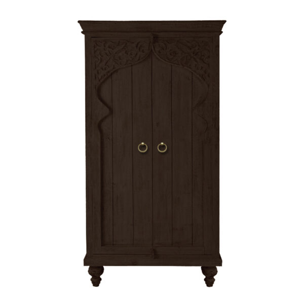 The Attic Omaha Cupboard With Walnut Finish
