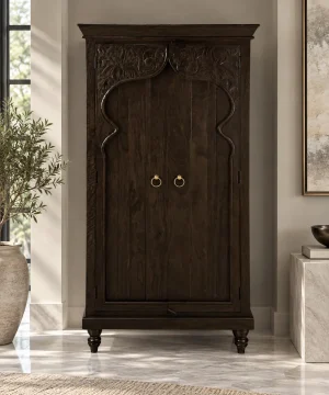 The Attic Omaha Cupboard With Walnut Finish