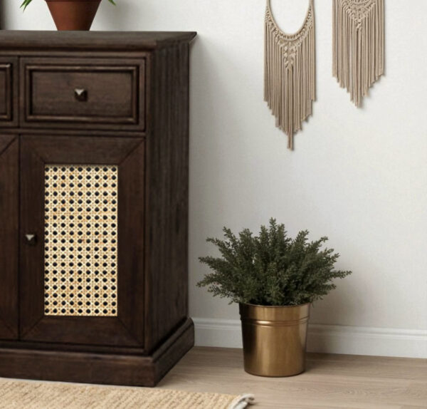 The Attic Francisco Sideboard Cane | Walnut Matte Finish