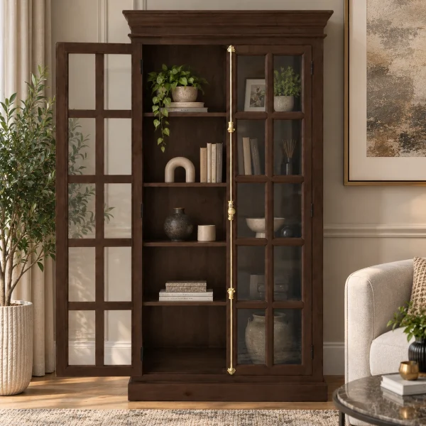 KL-1804W (3) The Attic Oregon Bookshelf Walnut