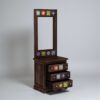 The Attic Baran Dressing Table For Bedroom|Walnut Matt Finish