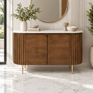 The Attic Carlston Sideboard|Provential Teak Matte Finish