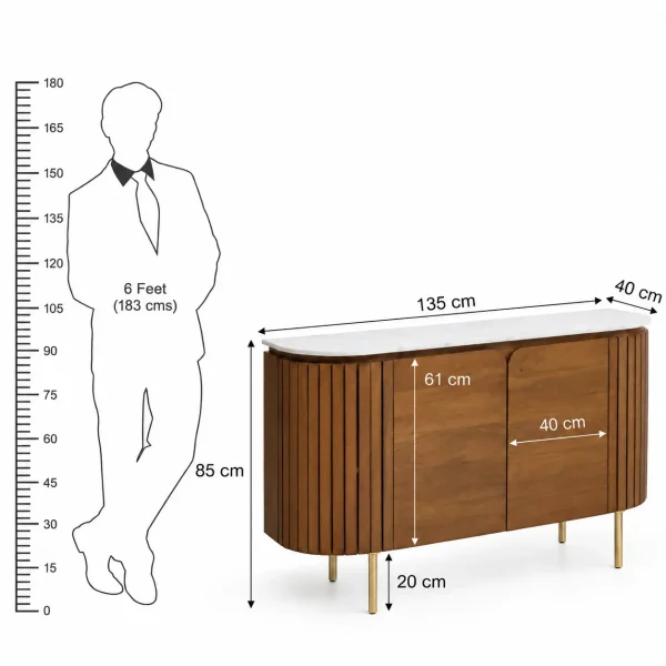 KL-2246 (8) The Attic Carlston Sideboard|Provential Teak Matte Finish