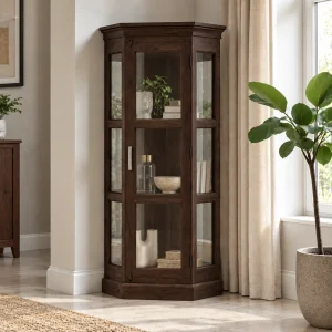 The Attic Ines Kitchen Cabinet Small|Walnut Matte Finish
