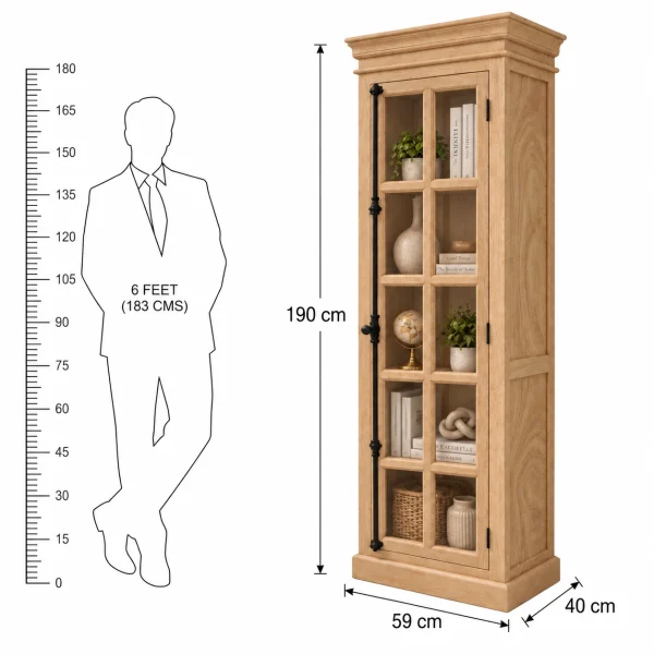 The Attic Oregon Bookshelf Small I Natural Matte Finish