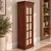 KL-2282HC (2) The Attic Oregon Bookshelf Small | Honey Matte Cane Finish