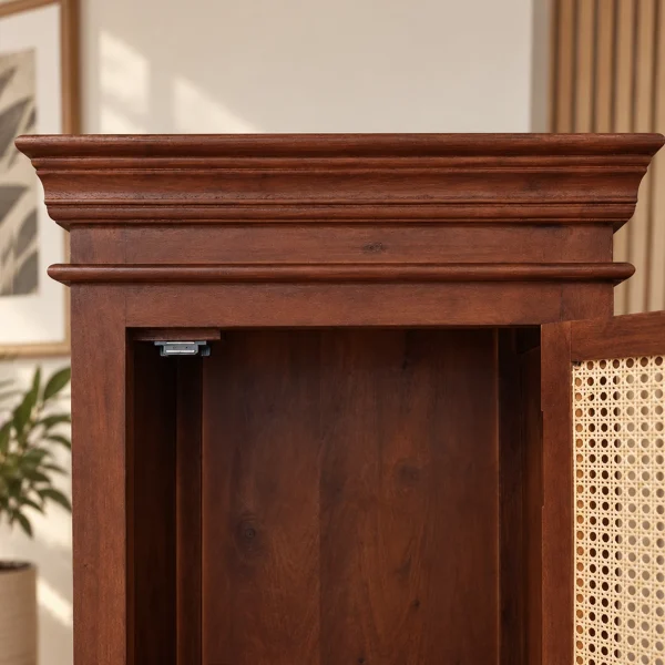 KL-2282HC (5) The Attic Oregon Bookshelf Small | Honey Matte Cane Finish