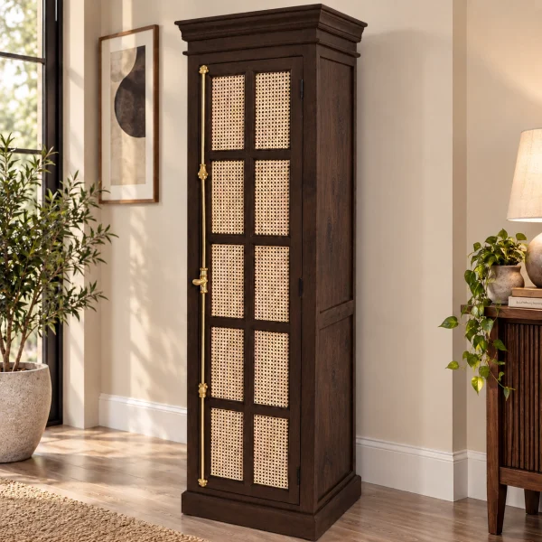 KL-2282WC (2) The Attic Oregon Bookshelf Small | Walnut Cane Matte Finish