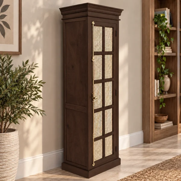 KL-2282WC (4) The Attic Oregon Bookshelf Small | Walnut Cane Matte Finish