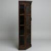 The Attic Ines Multipurpose Cabinet - Solid Mango Wood Bookshelf and Kitchen Cabinet with Walnut Matte Finish