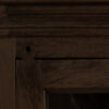The Attic Ines Multipurpose Cabinet - Solid Mango Wood Bookshelf and Kitchen Cabinet with Walnut Matte Finish
