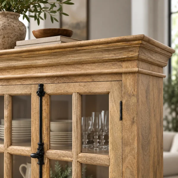 KL-2283 (3) The Attic Oregon Sideboard | Natural Finish With Glass