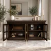 KL-2283W (2) The Attic Oregon Sideboard | Walnut Finish With Glass