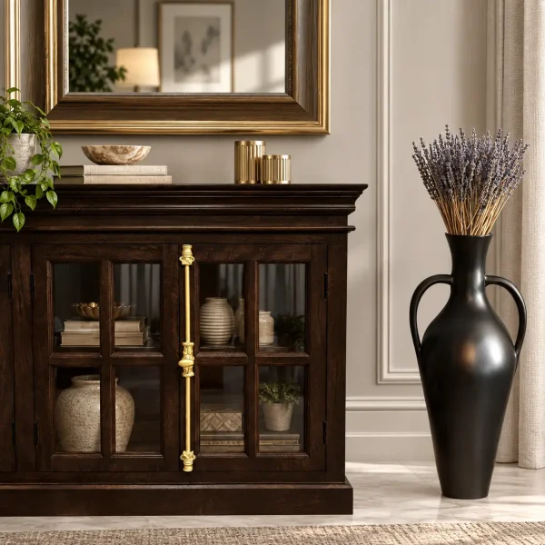 KL-2283W (3) The Attic Oregon Sideboard | Walnut Finish With Glass