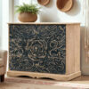 KL-1780B (2) The Attic Chest of Drawers: Natural + Black
