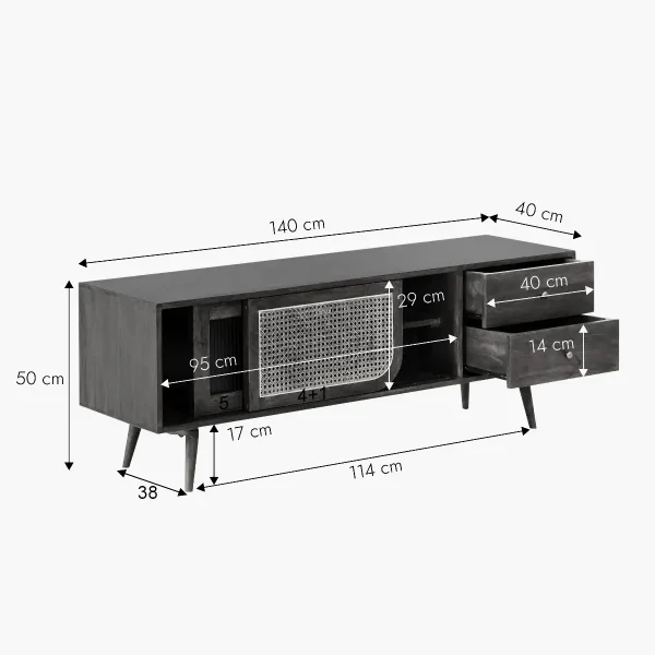 The Attic Ines TV Cabinet Honey