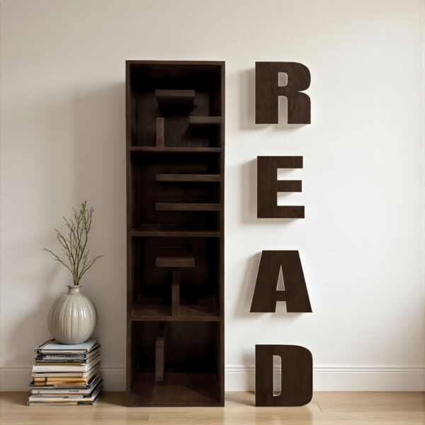 The Attic Walnut Bookshelf