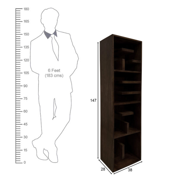The Attic Walnut Bookshelf