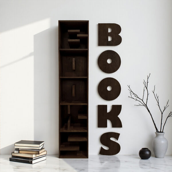 The Attic Walnut Tall Bookshelf