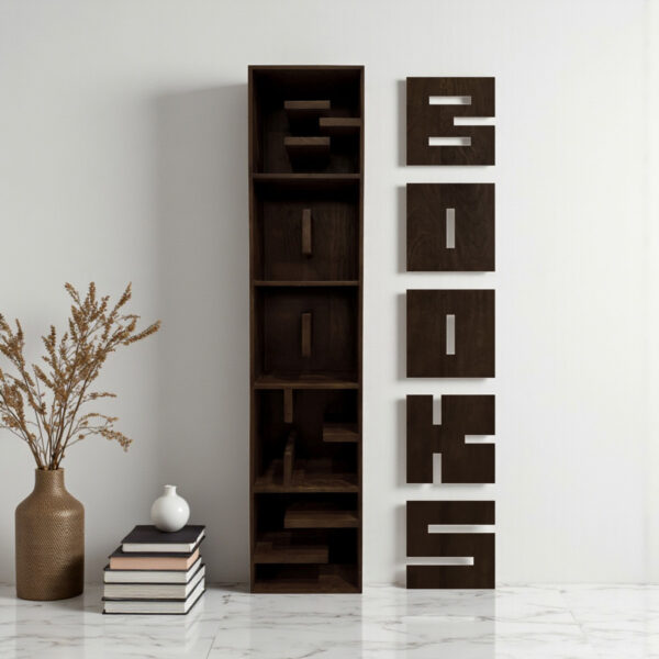 The Attic Walnut Tall Bookshelf
