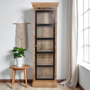 KL-332(1) The Attic Natural Mango Wood Kitchen Cabinet