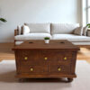 The Attic Square Coffee Table: Honey