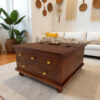 The Attic Square Coffee Table: Honey