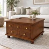 The Attic Square Coffee Table: Honey