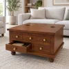 The Attic Square Coffee Table: Honey