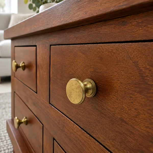 The Attic Square Coffee Table: Honey