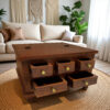 The Attic Square Coffee Table: Honey