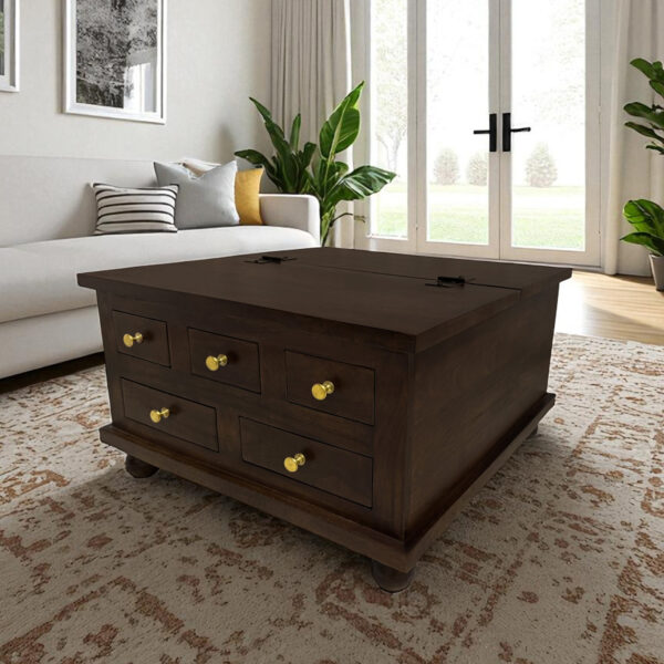 The Attic Square Coffee Table: Walnut