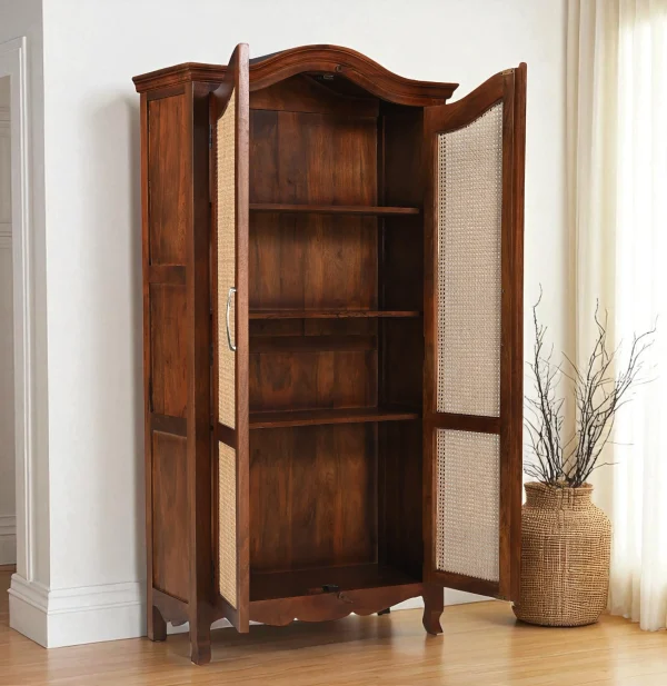 KL-118HC (3) The Attic Catania Kitchen Cabinet|Honey Matte Finish Cane