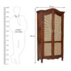 The Attic Catania Kitchen Cabinet|Honey Matte Finish Cane