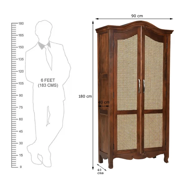KL-118HC (8) The Attic Catania Kitchen Cabinet|Honey Matte Finish Cane