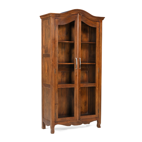 The Attic Catania Kitchen Cabinet|Multipurpose Cabinet For Bedroom Living room study bar|Solid Wood Bookshelf/Kitchen Cabinet|Solid Mango Wood|HoneyMatte Finish