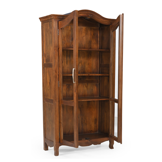 The Attic Catania Kitchen Cabinet|Multipurpose Cabinet For Bedroom Living room study bar|Solid Wood Bookshelf/Kitchen Cabinet|Solid Mango Wood|HoneyMatte Finish