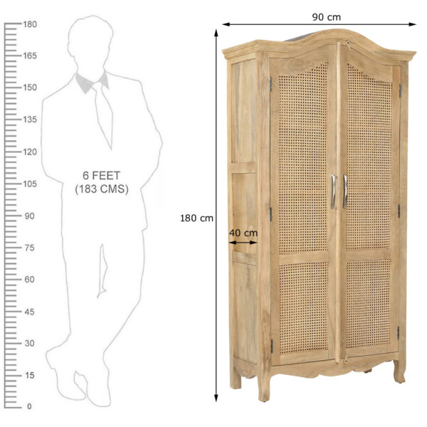 The Attic Catania Kitchen Cabinet| Matte Finish Cane