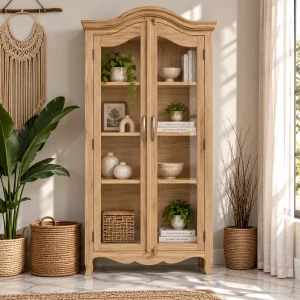 KL-118NatG (1) The Attic Catania Kitchen Cabinet|Natural Matte Finish