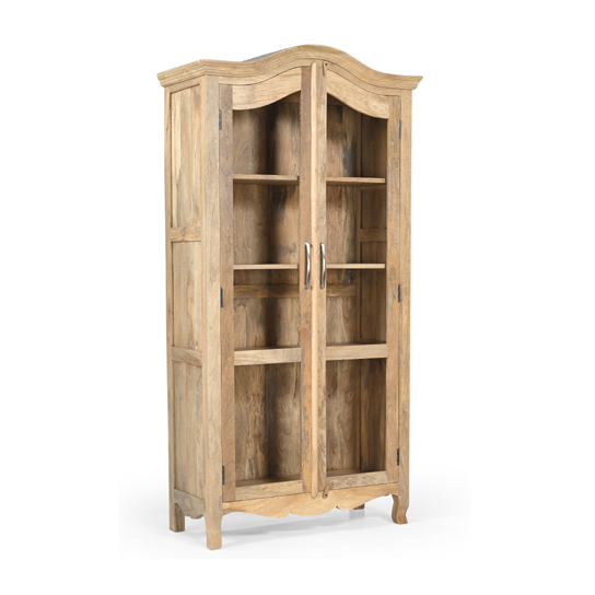 The Attic Catania Kitchen Cabinet|Multipurpose Cabinet For Bedroom Living room study bar|Solid Wood Bookshelf/Kitchen Cabinet|Solid Mango Wood|Natural Matte Finish