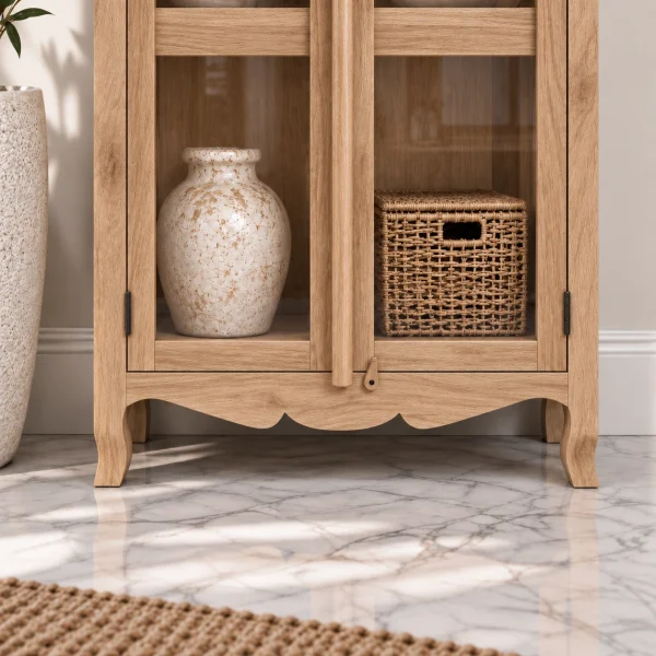 The Attic Catania Kitchen Cabinet|Natural Matte Finish