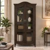 KL-118WG (1) The Attic Catania Kitchen Cabinet|Walnut Matte Finish