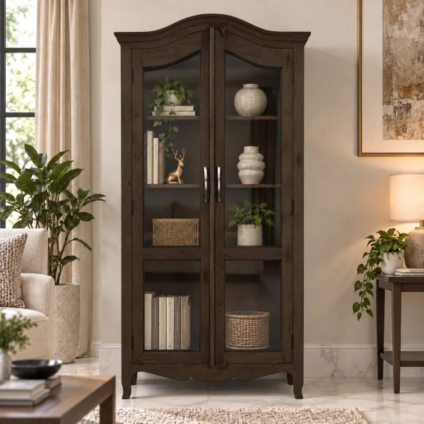 KL-118WG (1) The Attic Catania Kitchen Cabinet|Walnut Matte Finish