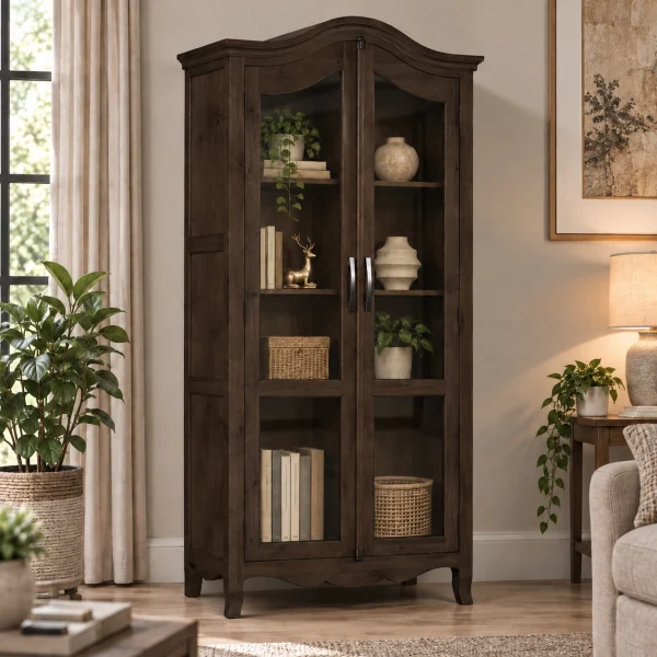 KL-118WG (2) The Attic Catania Kitchen Cabinet|Walnut Matte Finish