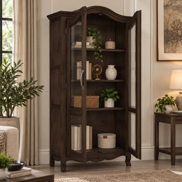 KL-118WG (3) The Attic Catania Kitchen Cabinet|Walnut Matte Finish