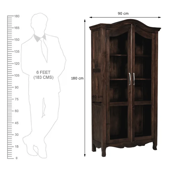 KL-118WG (7) The Attic Catania Kitchen Cabinet|Walnut Matte Finish