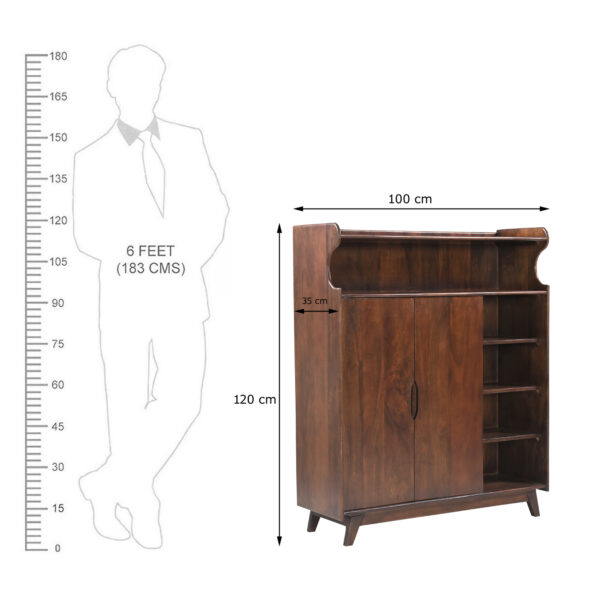 The Attic Ritz Shoerack|Honey Matte Finish