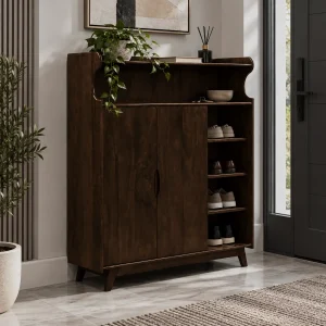 The Attic Ritz Shoerack|Walnut Matte Finish