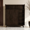 The Attic Ritz Shoerack|Walnut Matte Finish